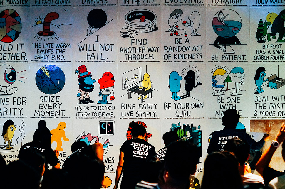 Jeremyville New York Artist Art Exhibition Groove Central World Cartoon Recap Dooddot 24