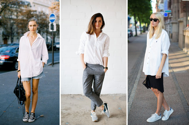 Ways-to-wear-white-button-down-shirt-women-style-dooddot-02