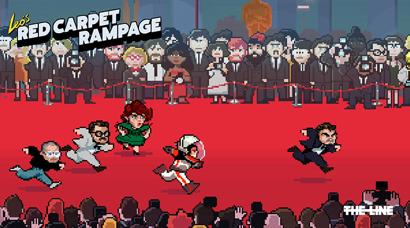 Help Leonardo DiCaprio Win an Oscar in Red Carpet Rampage Video Game dooddot 2