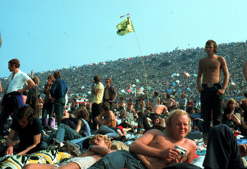 FESTIVAL POP DE L ILE DE WIGHT . AOUT 1970 .