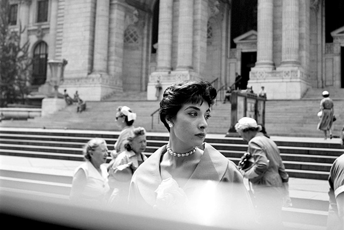 FINDING VIVIAN MAIER - 2014 FILM STILL - Woman at the NY Public Library still - Photo Credit: Vivian Maier/Maloof Collection