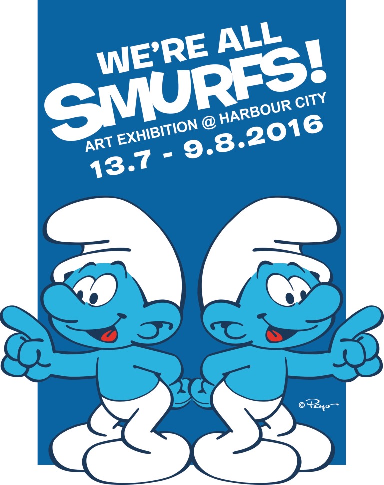 We re all Smurfs Exhibition Hong Kong dooddot 1