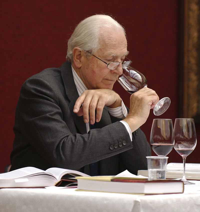 Michael Broadbent, wine critic and former head of Christieís wine auctions, at a tasting on April 4, 2001. Broadbentís writings have been turned into an opera, ``The Lovely Ladiesíí by Peter Cowdrey and Hamish Robinson, which took place at Christieís May 12. Source Christieís via Bloomberg EDITOR'S NOTE: NO SALES. EDITORIAL USE ONLY.