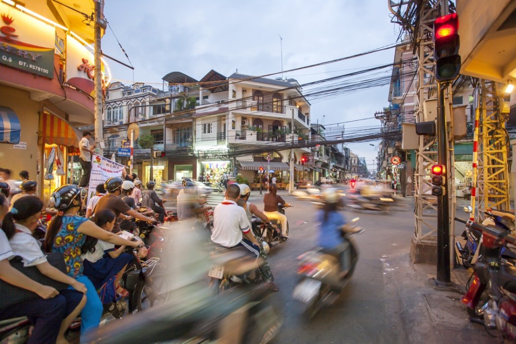 Stra?enszene Ho-Chi-Minh-Stadt