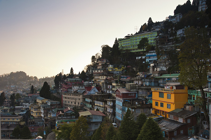 Darjeeling is a town and a municipality in the Indian state of West Bengal. It is located in the Mahabharat Range or Lesser Himalaya at an elevation of 2,042 m.