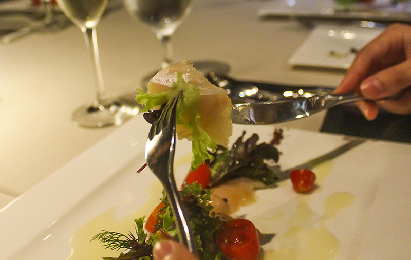 Hilton dinner Japanese-Italian culinary love affair dooddot 7