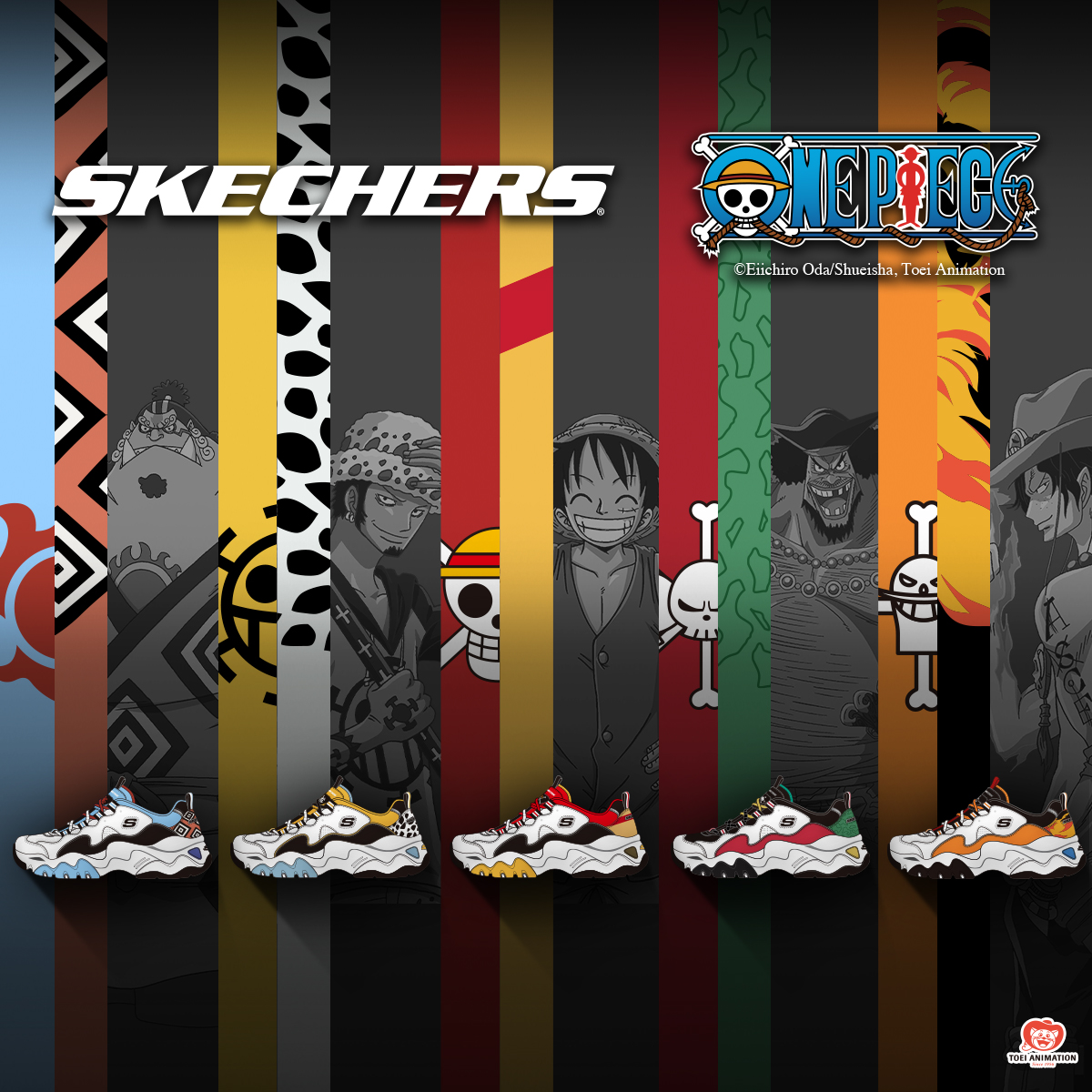 SKECHERS D LITES X ONE PIECE COLLECTION FEATURING THE BATTLE OF